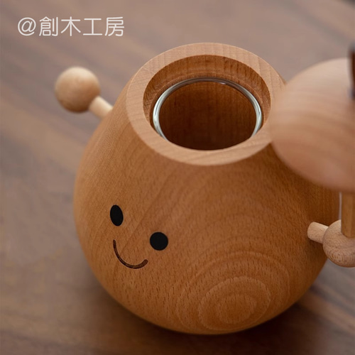 一輪挿し 木製 花瓶 花器 アロマポット 天然木 フラワー入れ 癒し 新