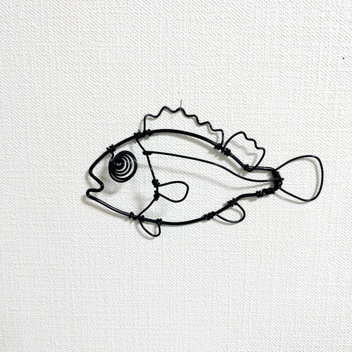 受注販売】メバル 春告魚 立体 壁掛け ワイヤーアート