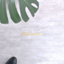 【真鍮レター風ステッカー】ブロック体”Welcome” ウォールステッカー 韓国インテリア 3枚目の画像