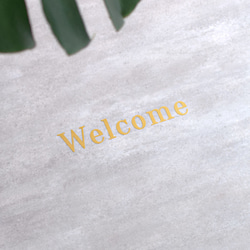 【真鍮レター風ステッカー】ブロック体”Welcome” ウォールステッカー 韓国インテリア 1枚目の画像