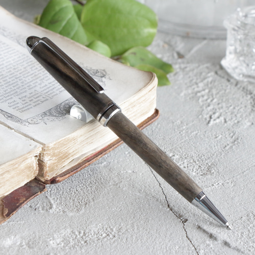 VIRIDITAS Horizon 黒柿 国産銘木の最高峰 黒柿 至高の黒 ぬしぐろ 縮杢・Horizon」木軸