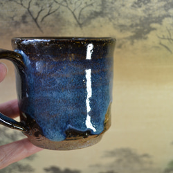 【再入荷！】コーヒーカップ(オーシャン)コスモブルー　★萩焼　 10枚目の画像