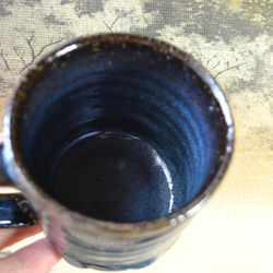 【再入荷！】コーヒーカップ(オーシャン)コスモブルー　★萩焼　 8枚目の画像