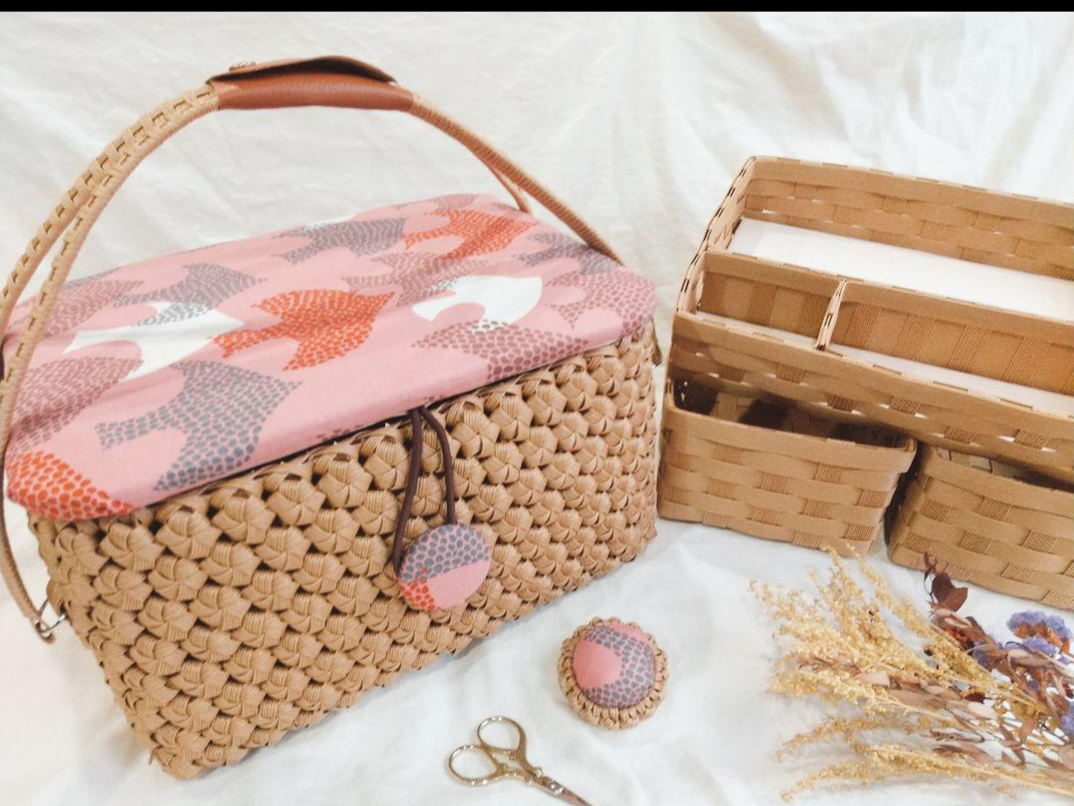 kanさま専用☆ハンドメイド ７点 楽天市場】豪華おまけ ラッピング 付き tower 裁縫箱 Cohana