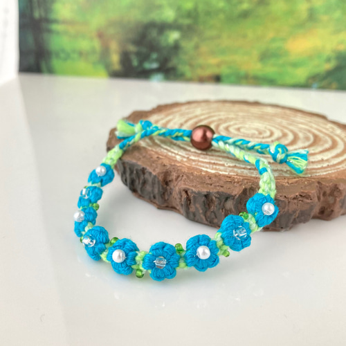 週末限定  お値下げ  Harpo  ハルポ  ターコイズフラワーバングル Harpo（アルポ）の「【HARPO/ハルポ】 ターコイズフラワーバングル