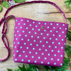 [Walking Pochette] Pop Colorful Dots Pink✖️ Blue String Length A 第3張的照片