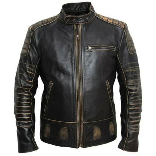 牛革キルティングアームジャケット Cow Leather Quilted Arm Jacket