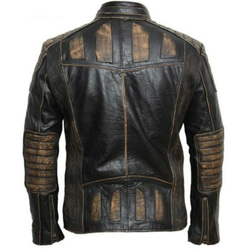 羊革ゴールドベースのダメージ加工ジャケット Sheep Leather Gold Distressed Jacket 2枚目の画像