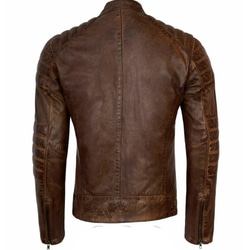 羊革・ファスナーポケット付き羊革ワックスジャケット Sheep Leather Waxed Jacket 2枚目の画像