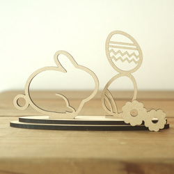 ステンドグラス】イースターバニーのオーナメント その他インテリア