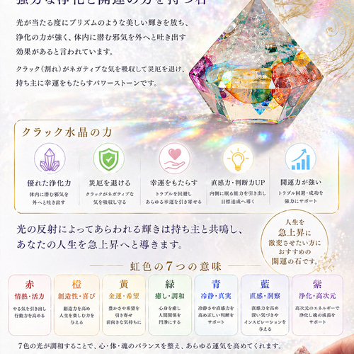 anan掲載 龍神のすず 虹龍モデル｜珠洲の塩×ヒマラヤ水晶×七色クラック