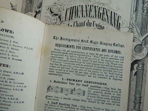 ＊1899年 MANUAL OF SIGHT-SINGING　BOOKⅡ　London　英国アンティーク 17枚目の画像