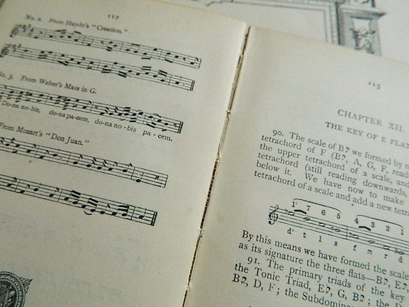 ＊1899年 MANUAL OF SIGHT-SINGING　BOOKⅡ　London　英国アンティーク 13枚目の画像