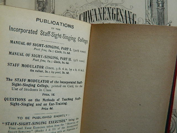 ＊1899年 MANUAL OF SIGHT-SINGING　BOOKⅡ　London　英国アンティーク 18枚目の画像