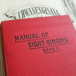 ＊1899年 MANUAL OF SIGHT-SINGING　BOOKⅡ　London　英国アンティーク 1枚目の画像