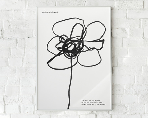 OTTA 手書きイラスト　ポスター　絵　アート 楽天市場】nunocoto ファブリックポスター byサタケシュンスケ 小