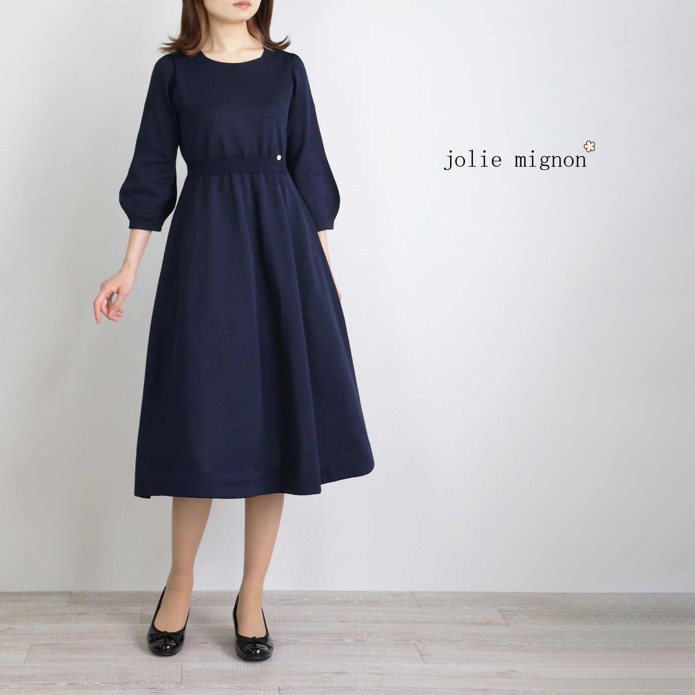 ジョリーミョン　ワンピース　ライトブルー　36 ケリーライクスリーブワンピース｜JENNE(ジェンヌ)公式通販
