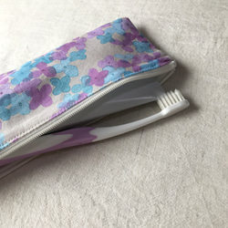 M紫陽花▷洗える歯ブラシケース 3枚目の画像