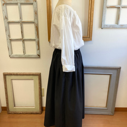 成人裙子❤️ 褶襉長裙 黑色 (尺碼自由 L ~ LL) 無裡襯 第8張的照片