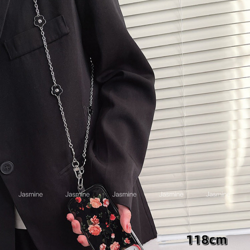 フラワー スマホショルダーストラップ iphone チェーンストラップ お花