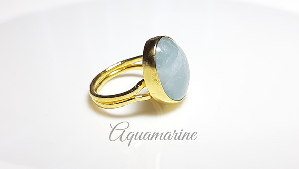 最新作『AQUAMARINE』の世界でひとつの天然リング 3枚目の画像