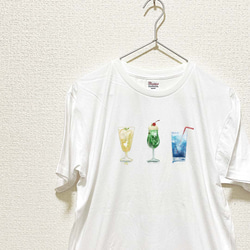 ソーダ　メロン　レモン　ブルー｜amanico　オリジナルTシャツ 2枚目の画像