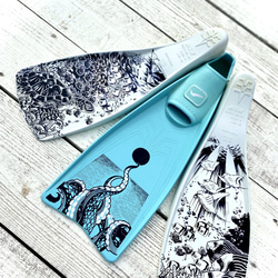 ダイビング用フィンペイント【オーダーメイドデザイン】 8枚目の画像