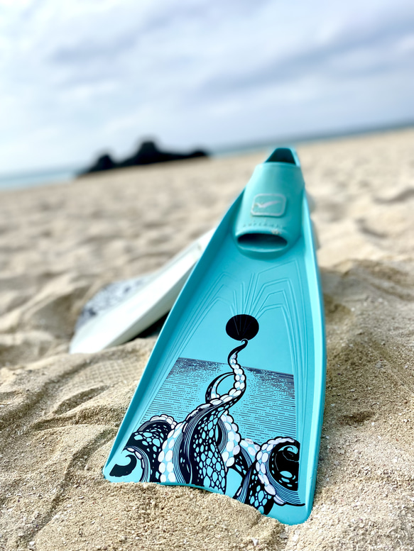 ダイビング用フィンペイント【オーダーメイドデザイン】 12枚目の画像