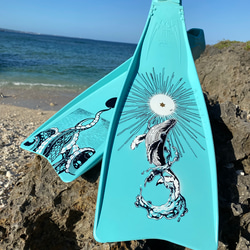 ダイビング用フィンペイント【オーダーメイドデザイン】 10枚目の画像