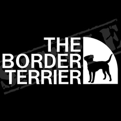 THE BORDER・TERRIER パロディステッカー（ボーダー・テリア）7cm×17cm 1枚目の画像