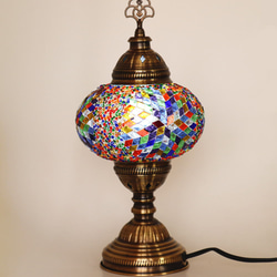 Turkish Mosaic lamp[Desk type]LARGE-Colorful *Free shipping 第4張的照片