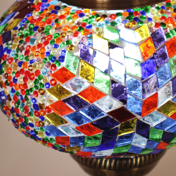 Turkish Mosaic lamp[Desk type]LARGE-Colorful *Free shipping 第2張的照片