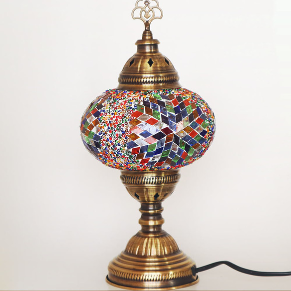 Turkish Mosaic lamp[Desk type]LARGE-Colorful *Free shipping 第5張的照片