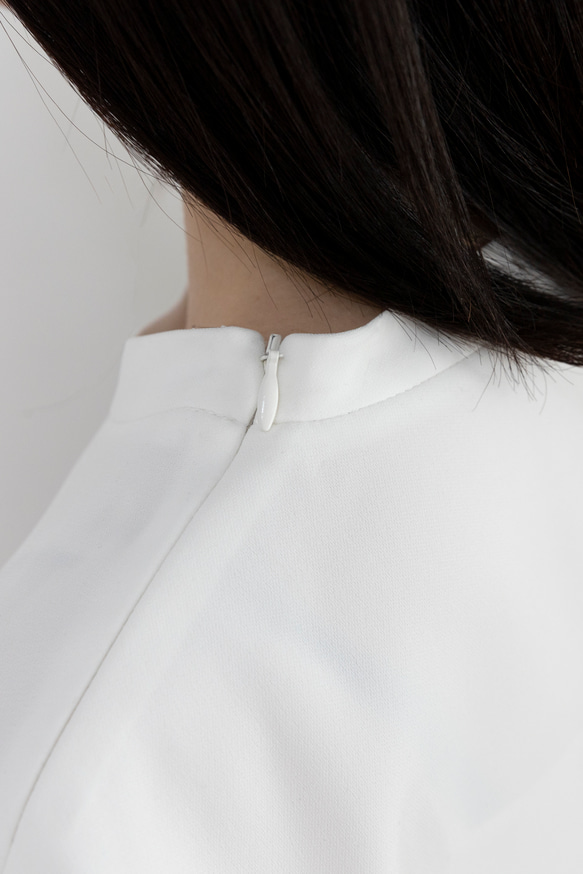 Lサイズ再販・追加！WHITE【オーバーサイズ Tシャツ】トリアセテート　ソアロン™ 8枚目の画像