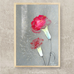 一輪のチューリップの花 ーb 【A3 原画】 絵画 Denny Horimizu 通販