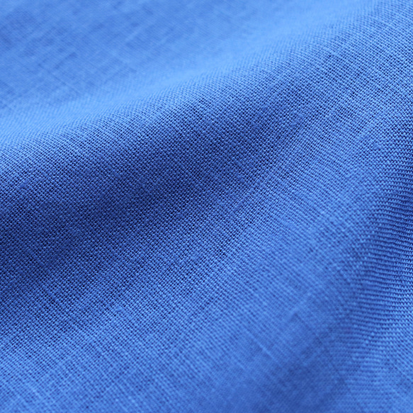春夏秋季實用單品 亞麻披肩領外套外套，長89cm（寶藍色）CO08。 第12張的照片