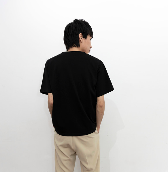 追加！BLACK【レギュラーサイズ Tシャツ】トリアセテート　ソアロン™ 5枚目の画像