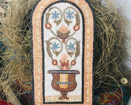 モザイクタイル＊チュニジア伝統工芸品 ビザンチンモザイク 初期