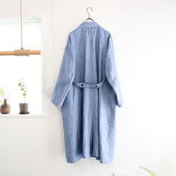 linen dungaree atelier coat 6枚目の画像