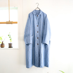 linen dungaree atelier coat 4枚目の画像