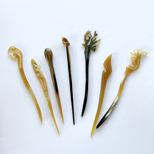 水牛 角 水牛の角 自然 かんざし（バッファローホーン） かんざし