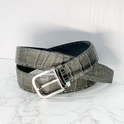 ZAO（ザオー　マットクロコダイル　馬蹄型小銭入れ）ケース　スレートグレー ZAO（ザオー マットクロコダイル 馬蹄型小銭入れ）コインケース