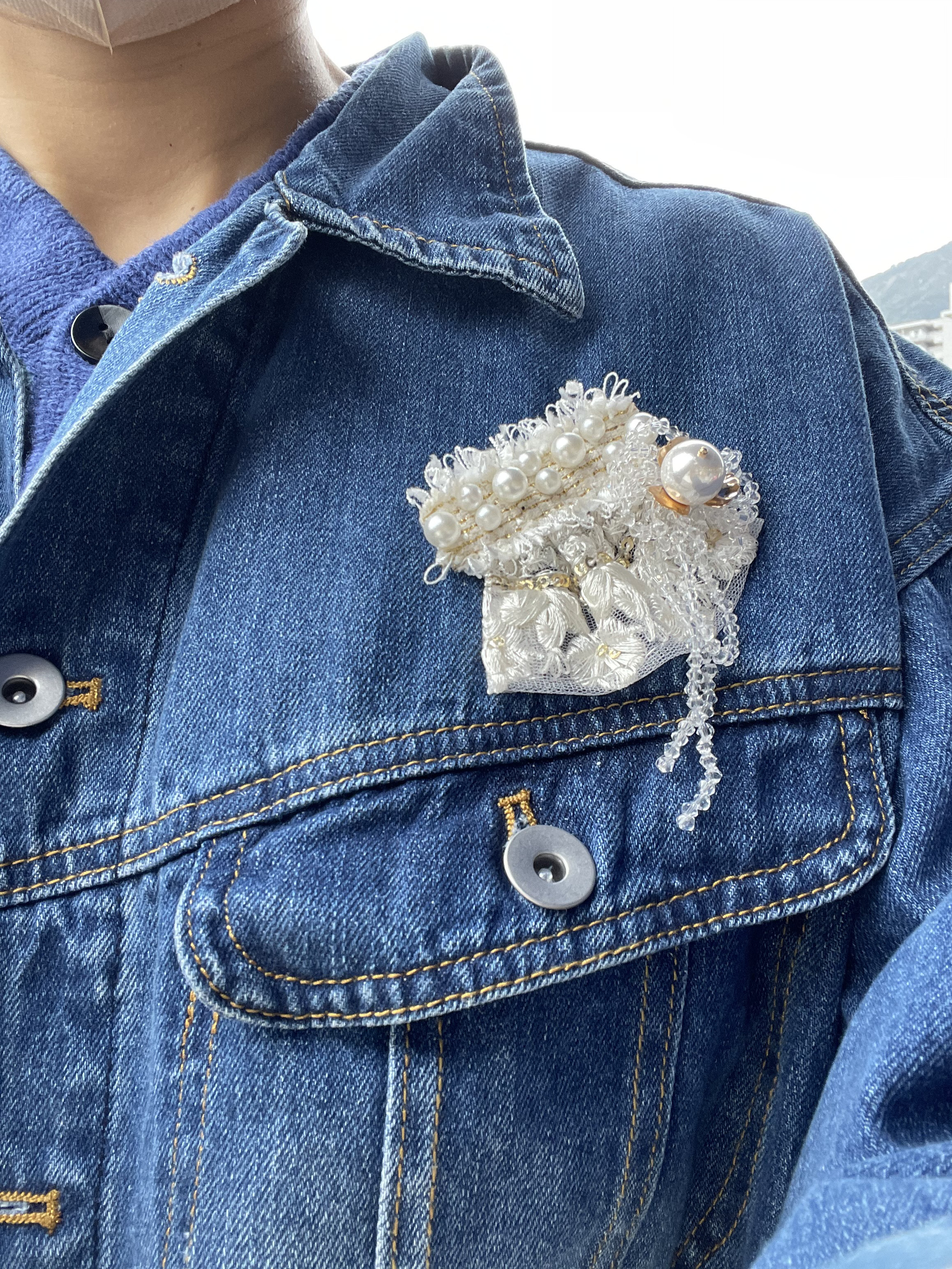 ANGEL BLUE  刺繍入り　コーデュロイ　
フレアパンツ BONCOURA / 13th ANNIVERSARY MODEL Vol.2 | ARCH TOKYO
