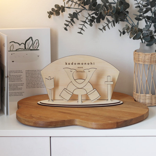 おススメ】 端午の節句 兜 木製 こどもの日 五月人形 その他インテリア