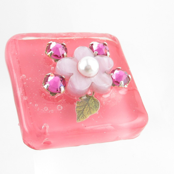 桜舞うクォーツは、時々心が遊ぶけれど、心身ともに元気です。♪(創作リング)SR860 2枚目の画像