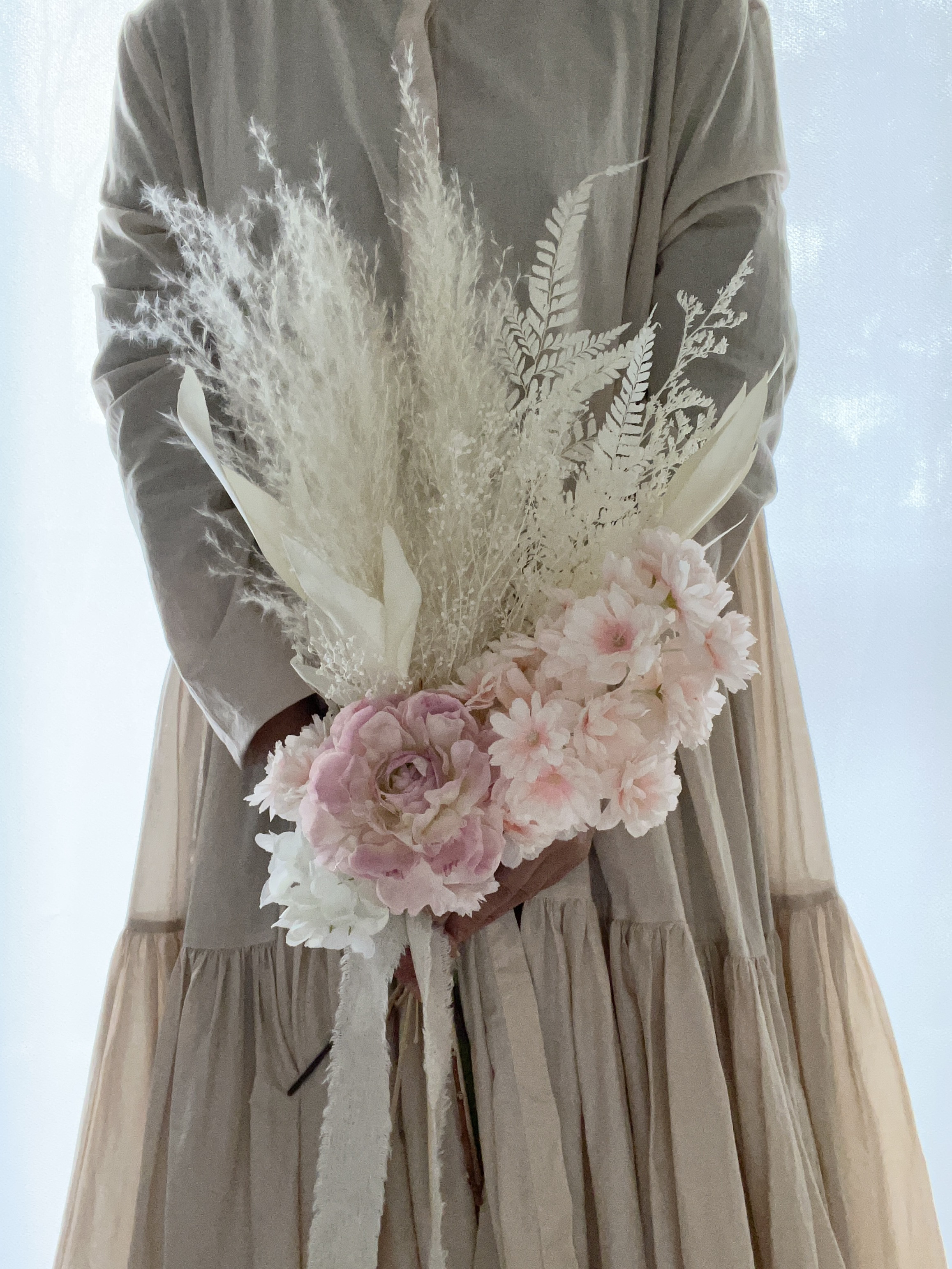 桜のホワイトブーケ