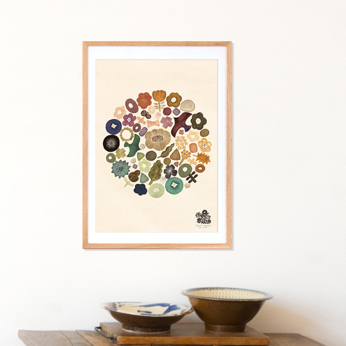 再販6《キャンディサークル（北欧柄）》インテリアポスター 25