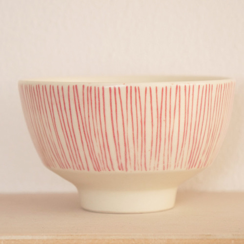 くし目象嵌・めし碗赤（sn : 375） 茶碗・めし碗 Potta 通販 15649858