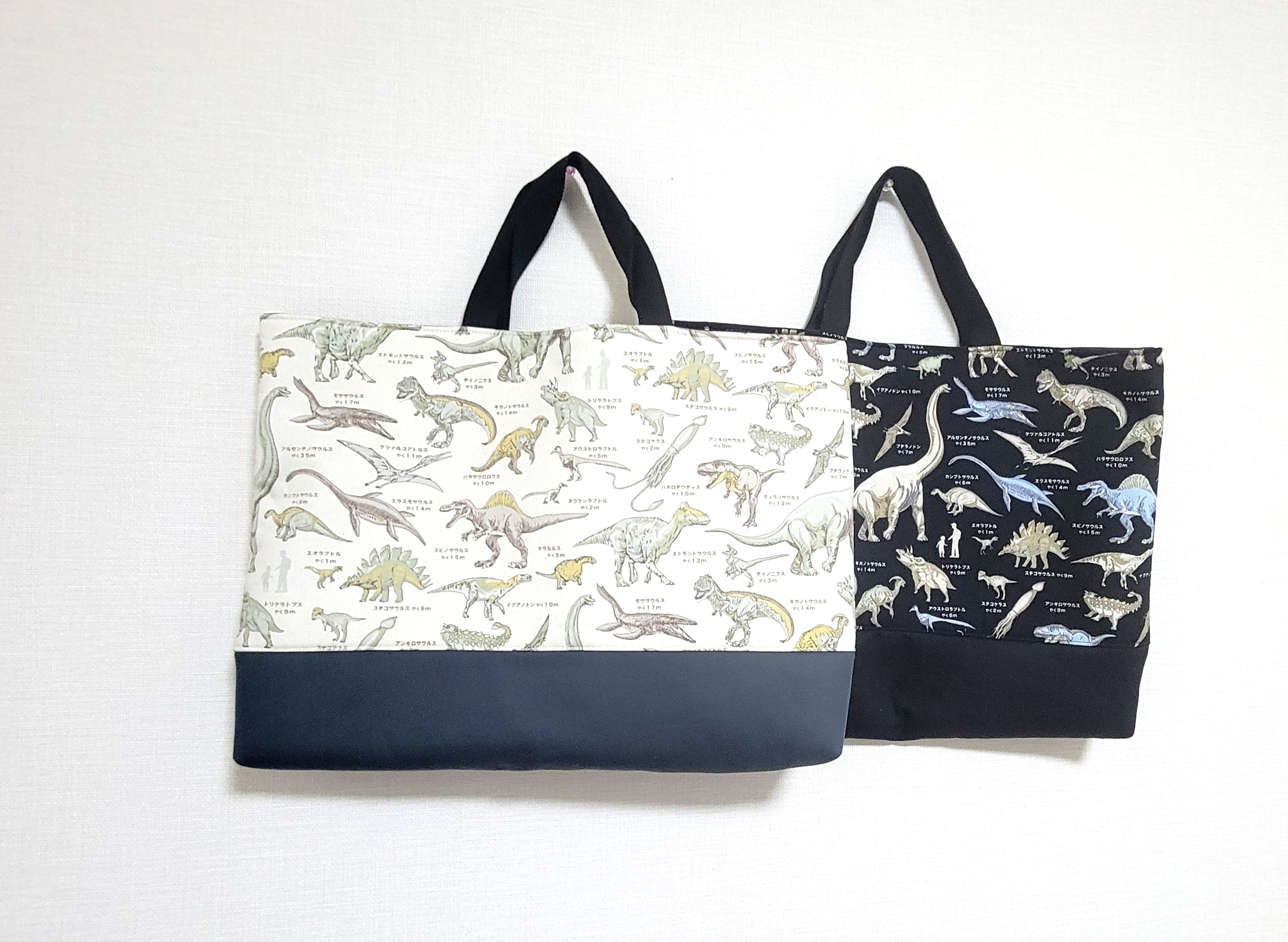 2/2個口ページ　絵本袋　上履き入れ 布団袋　お念珠入れ　ヌビ　恐竜刺繍 2/2個口ページ 絵本袋 上履き入れ 布団袋 お念珠入れ ヌビ 恐竜