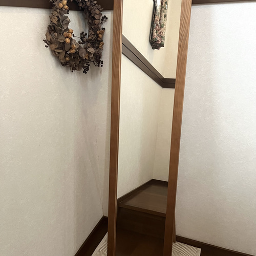 日本製】全身鏡 スタンドミラー アンティーク調 ドレッサー・ミラー